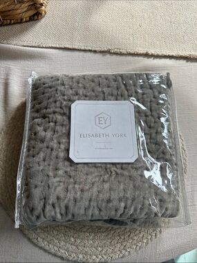 Gray Quilted Bedding Euro sham